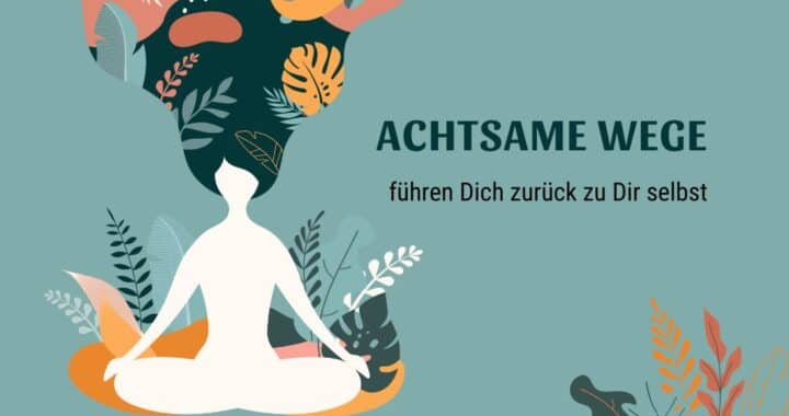 eine Person, die in einer Lotusposition sitzt, einer der achtsame wege