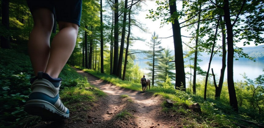 achtsames bewegen im Wald